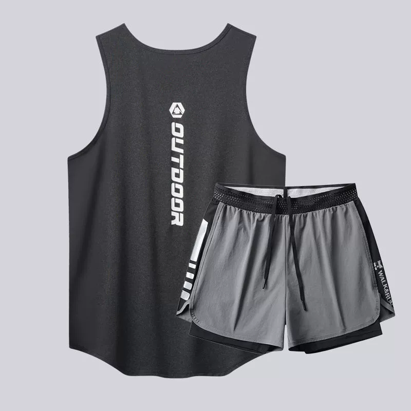 Swimwear, set, quick dry trousers, vest for adults