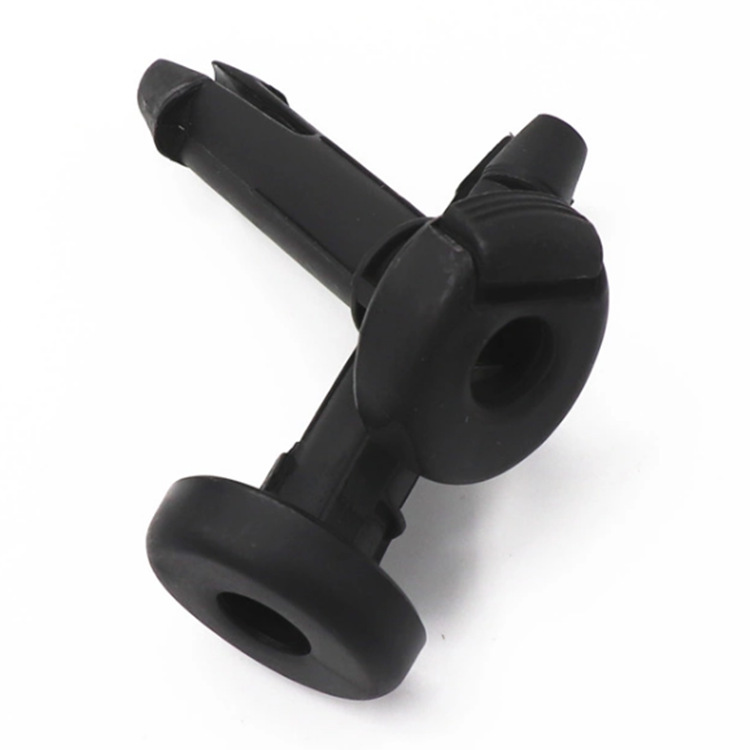 Negro Apertura 12mm cánula reposacabezas, reposacabezas perno de plástico interruptor control ajuste