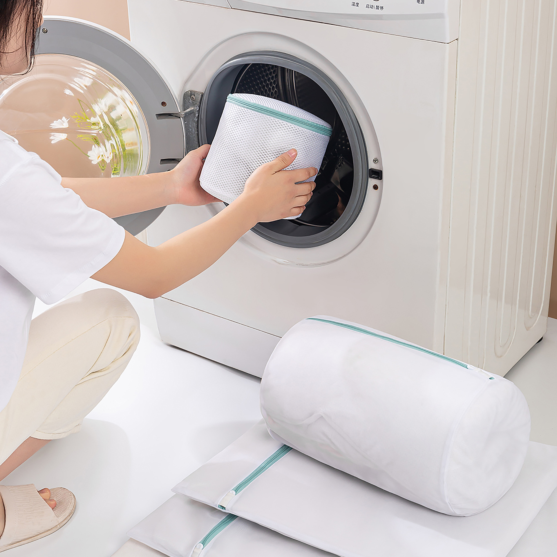 Thickened Laundry Bag Fine Mesh Bra Clothing Care Mesh Bag Machine Washable Home Use Deformation Preventing Extra Large Mesh Pouch Set Wholesale