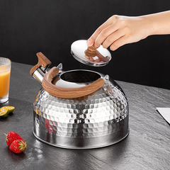 Stainless steel household kettle commercial whistle kettle large capacity induction cooker gas gas universal coffee pot