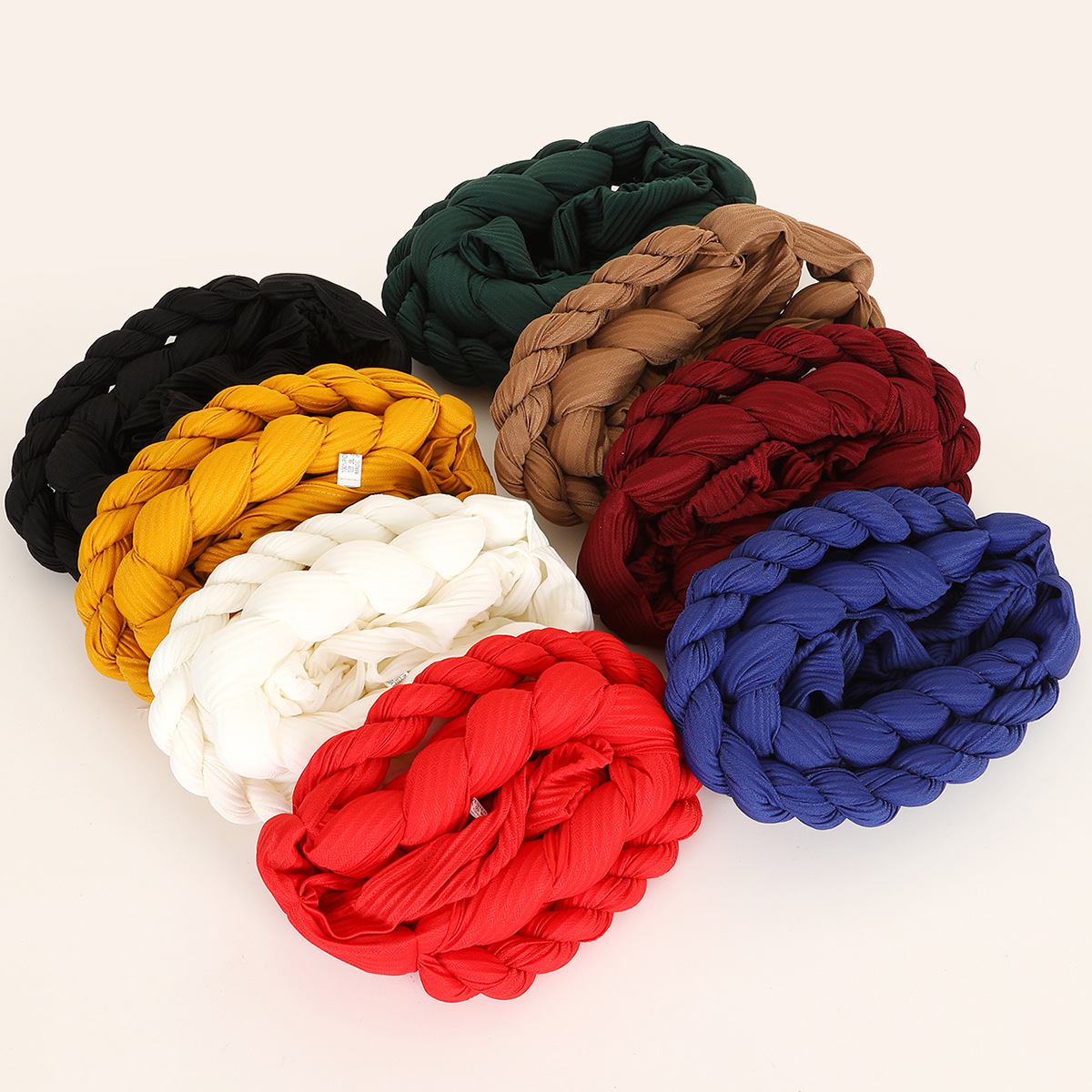 Muslim hat Linen crepe hand-woven double twist hat African hat headscarf_viptrois.com