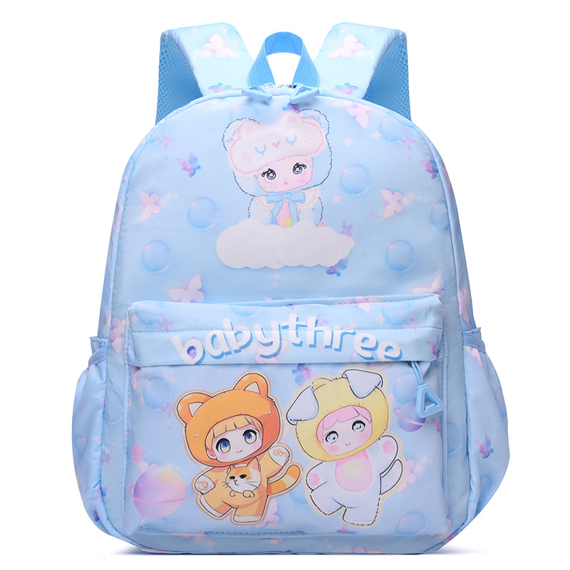 Mochila para niños de primer grado, jardín de infantes, nueva mochila de dibujos animados, mochila ligera para niñas lindas