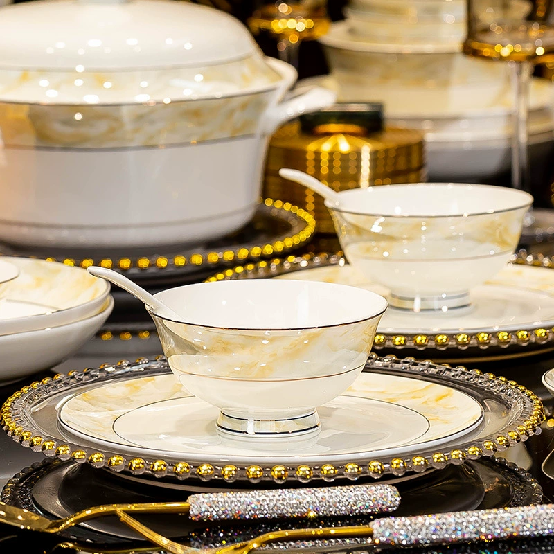 Set for food, kitchenware, tableware, light luxury style, high-quality style