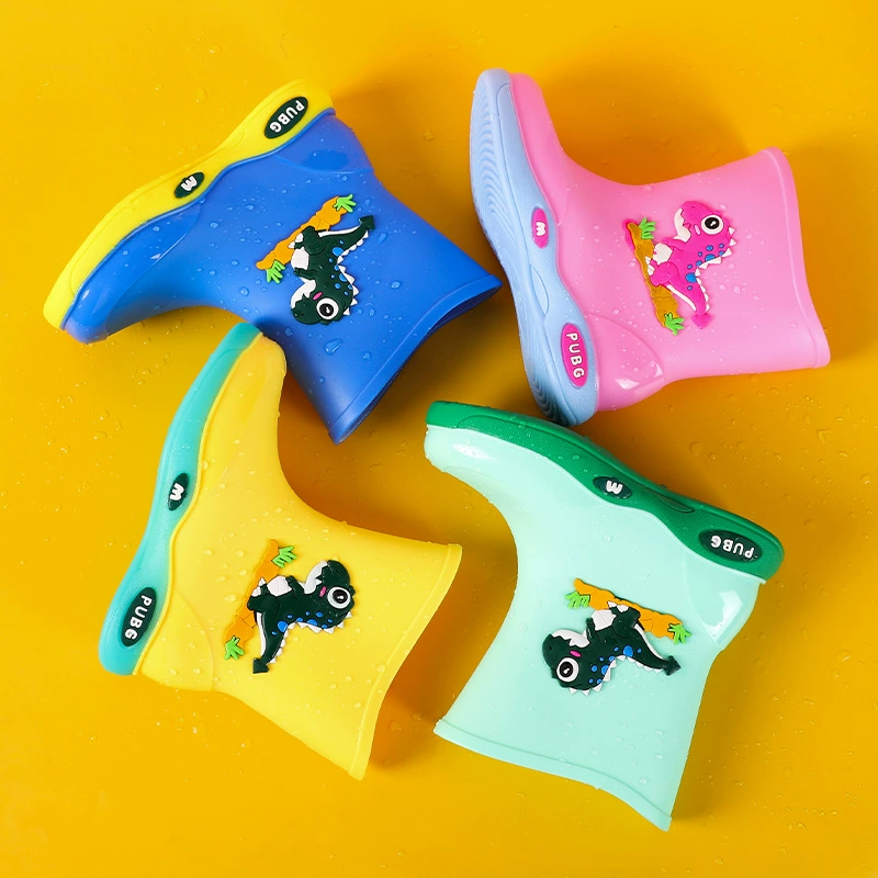 Новые детские дождевые сапоги 2 ~ 8-летний ребенок мультяшный водяной сапог