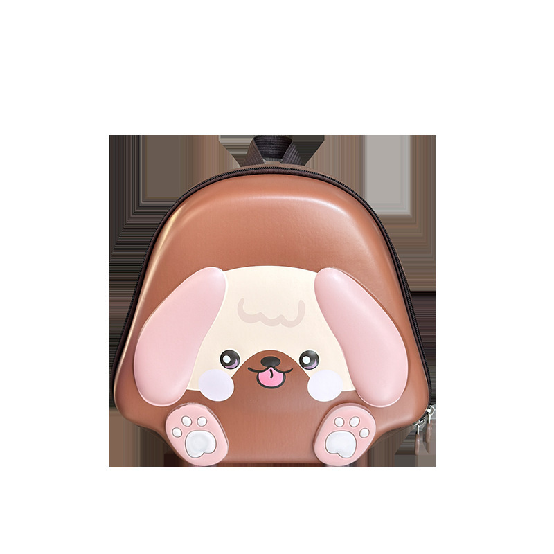 Jardín de infantes bebé mochila pequeña caricatura lindo perrito, mochila de cáscara de huevo para niños y niñas nueva mochila con luz para niños
