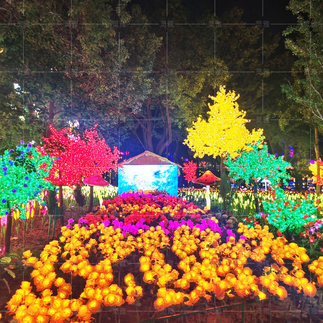 户外led仿真树灯公园樱花桃花防潮节日园林亮化装饰景观灯光秀