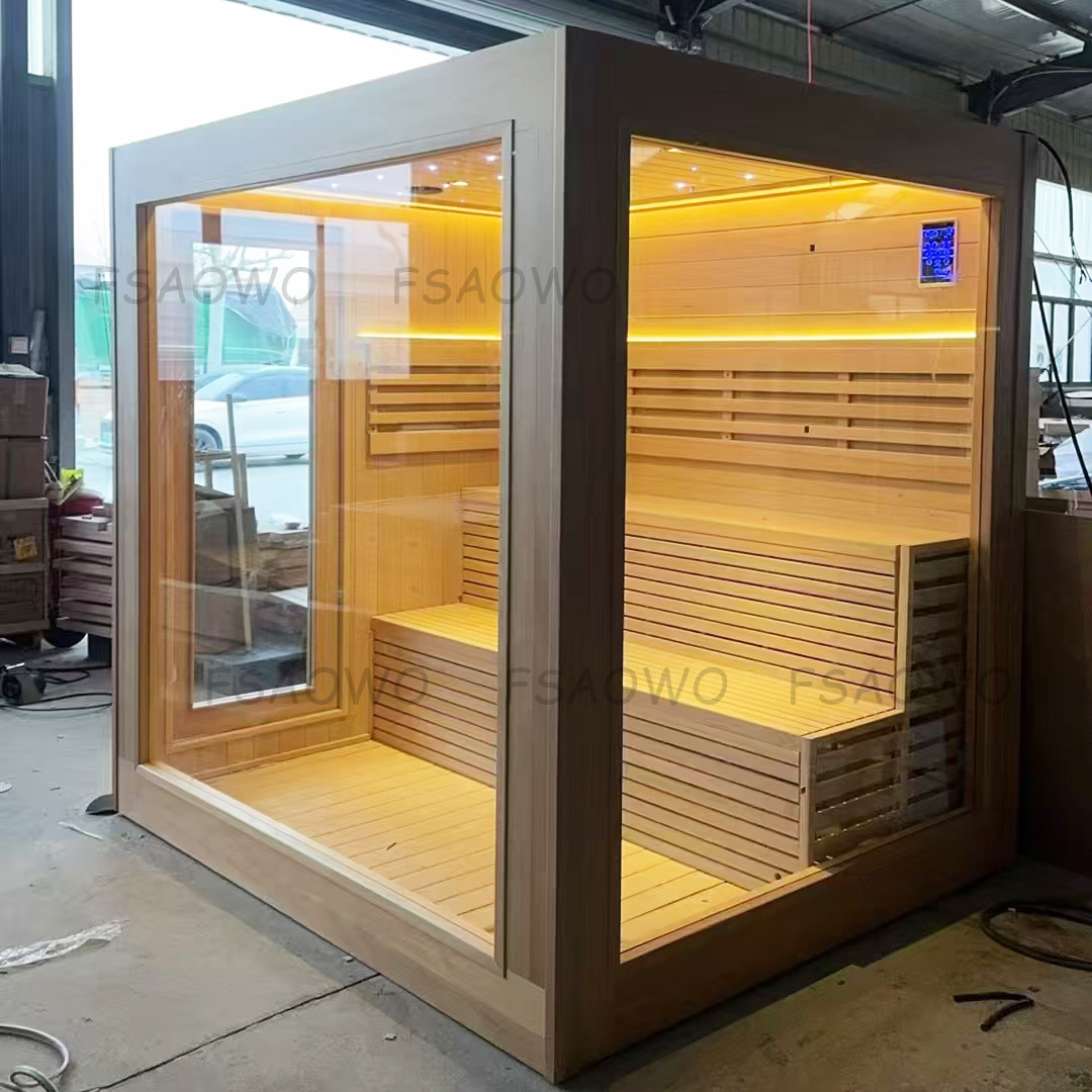 Casa de salubridad de la villa sala de vapor de sudor sala de vapor de piedra seca sala de vapor de sudor roca volcánica sauna de vapor húmedo certificación