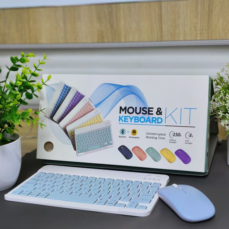Suitable for the Zuoyebang learning machine, tablet computer, mobile phone, and tablet universal wireless silent keyboard and mouse set