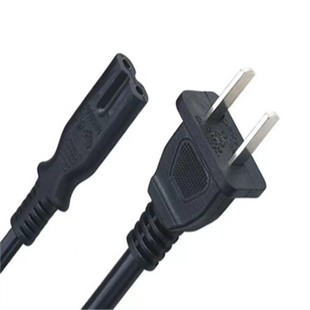 Pure Copper 3C Certified Two-Prong Figure-Eight Tail 10A-C7 National Standard Figure-Eight Tail Two-Core 0.75 Square Full Copper Extension Cord