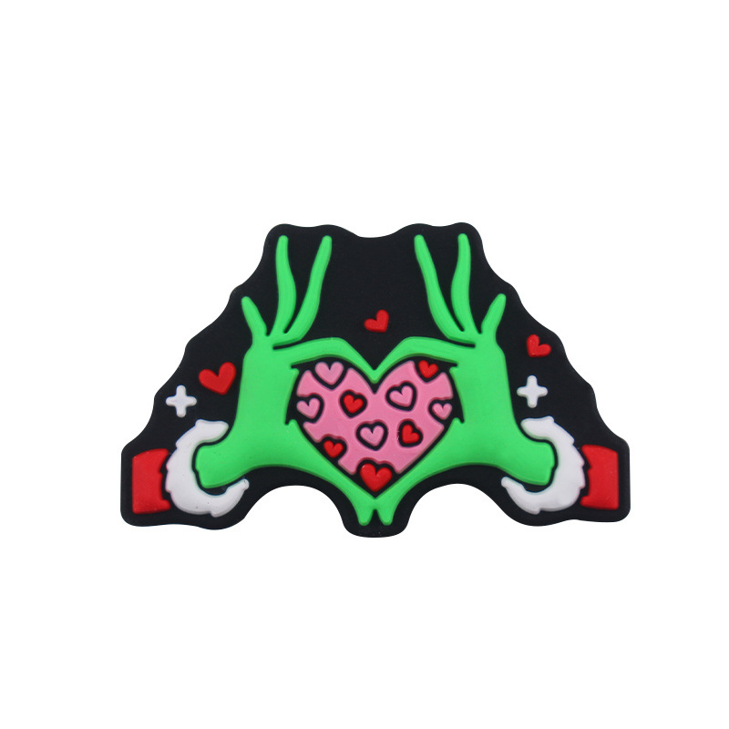 Productos para bebés caricatura día de San Valentín silicona pequeña goma de diente creativa DIY baby molar chupeta anti-caída accesorios de cadena