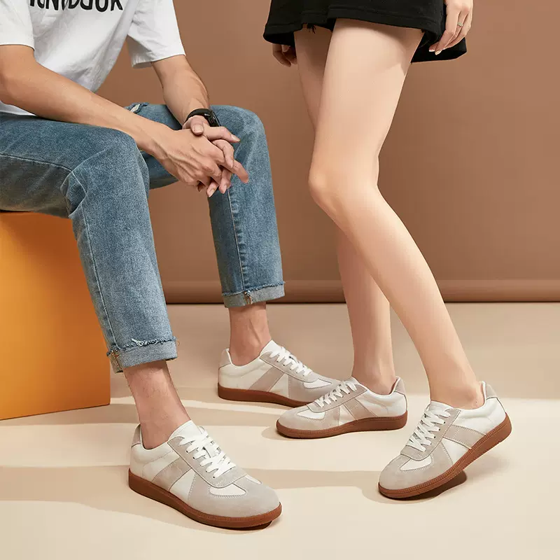 鞋子男新款德训鞋男鞋舒适百搭小白鞋男士休闲鞋通勤时尚运动单鞋