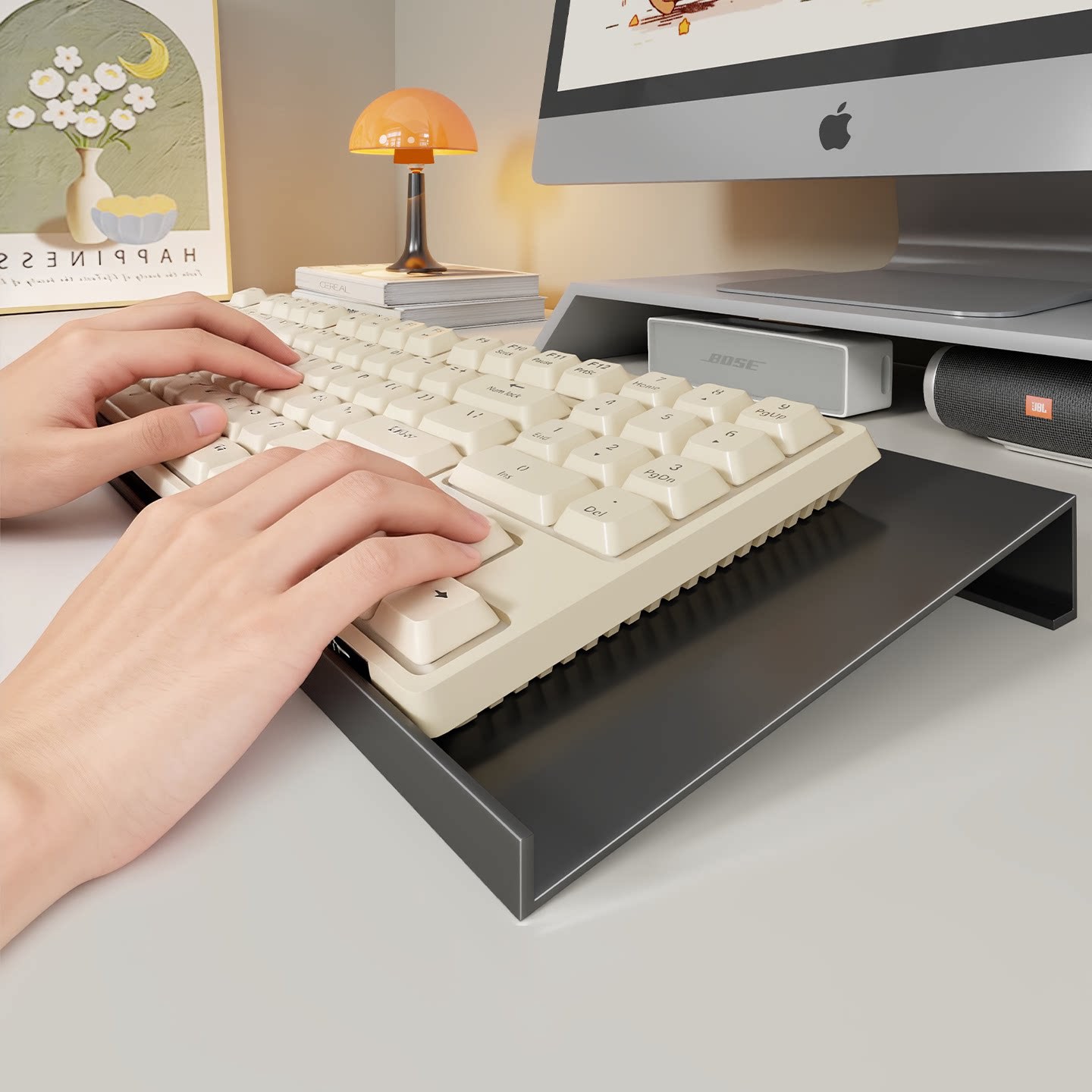 Soporte Elevador para Teclado Inclinado con Disipación de Calor para Escritorio image 2