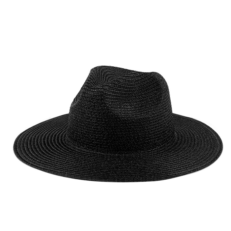 Europa y América Panamá plata brillante seda sombrero de paja seda hombres Lafite Denim Jazz Top Hat mujeres Retro Luz vaquero sombrero al por mayor