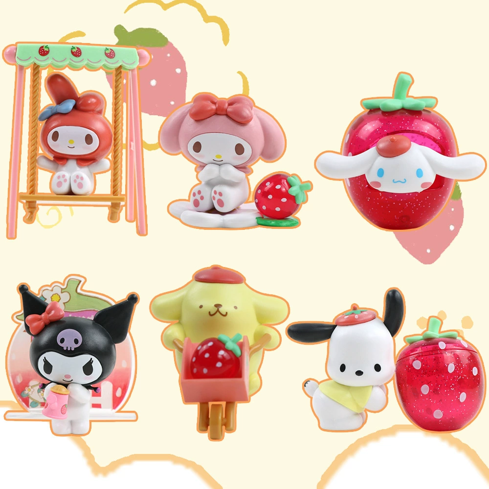 6 милых Strawberry Paradise Melati Curomine Pudding Dog Yugui Dog Paqu Dog