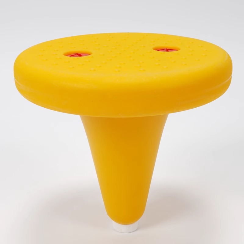 Anillo de silla de una sola pierna Equipo de entrenamiento de integración sensorial para niños Taburete de una esquina Anillo de equilibrio Taburete de pie Juguete de enseñanza Taburete de plástico