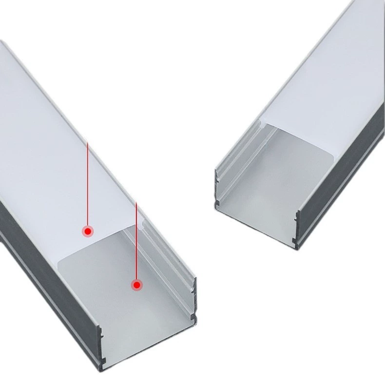 LED metal lamp, mounted built-in light strip, linear light
