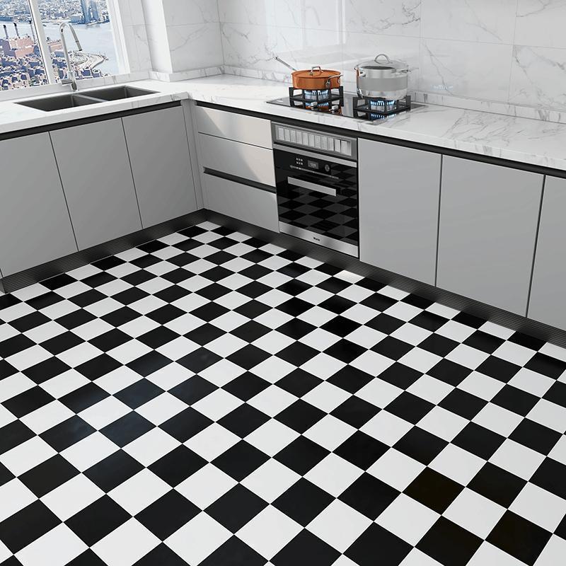 Pegatinas autoadhesivas para suelos de baño, azulejos de inodoro, pegatinas para suelos de cocina, engrosadas, venta al por mayor de fábrica. image 18