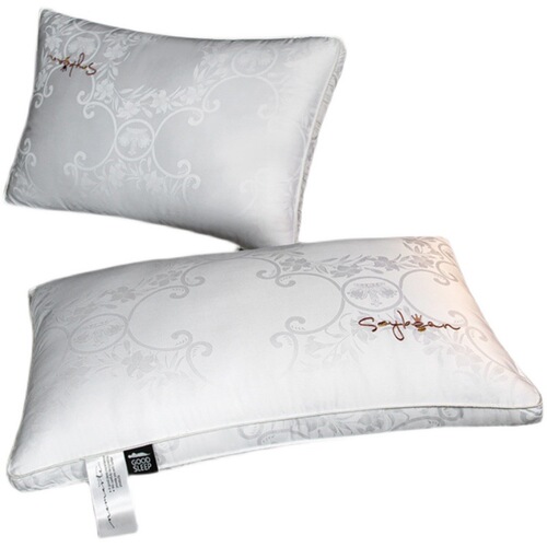 Luxury Five-Star Hotel Silk Pillow Core Single Pillow Neck Support Sleep Aids Home Student Low Pillow