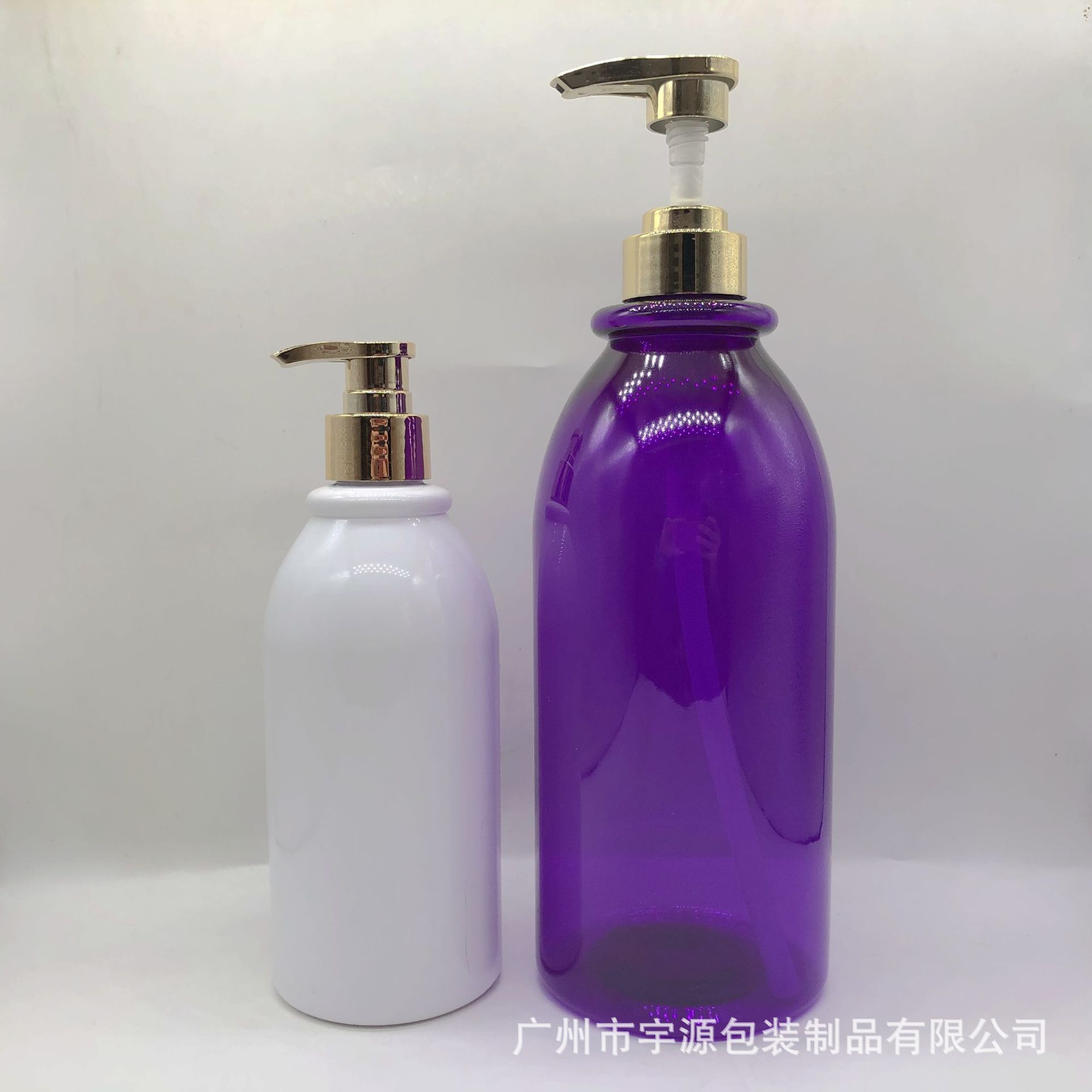 500ML1000毫升PET材质塑料瓶乳液凝胶按压包材瓶 化妆品套装空瓶