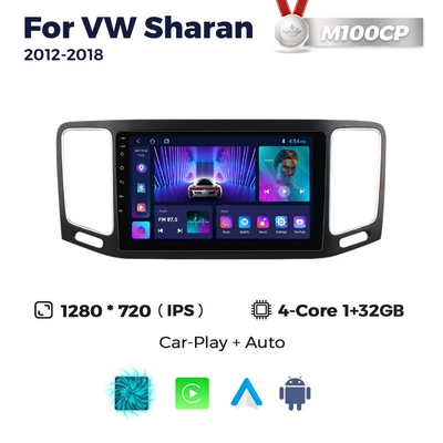 DVD Navigation Sharan 2012-2018 Volkswagen - m100cp-132-quad-core-wifi-version