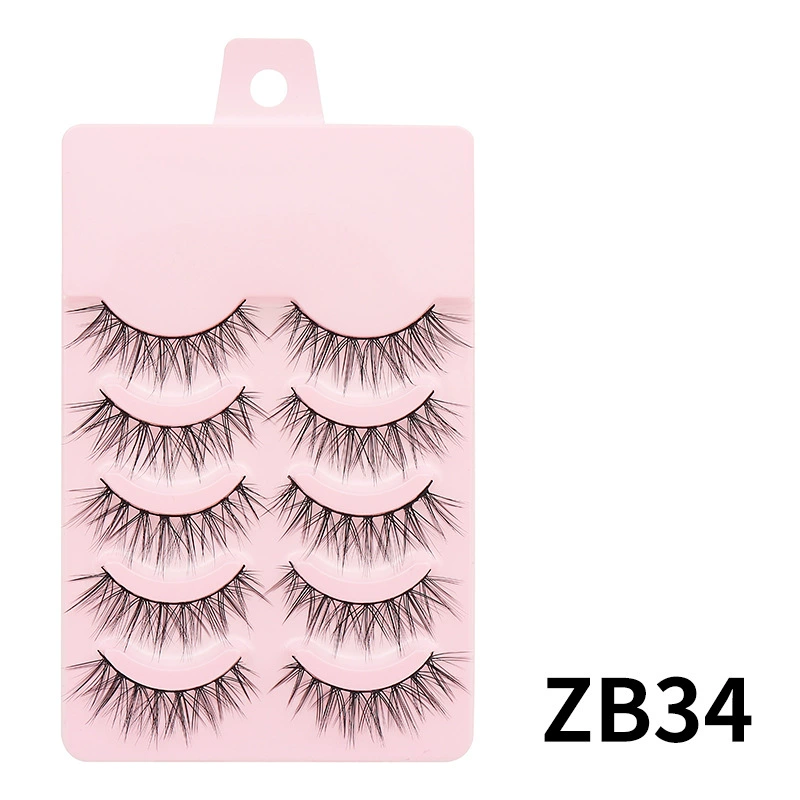 False Eyelashes DINGSEN, 5-Pair Set, Everyday & Cosplay Styles, Assorted Bands