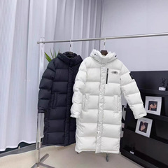 莆田高品质北家长款羽绒服过膝情侣款连帽极寒羽绒服冬季新款外套