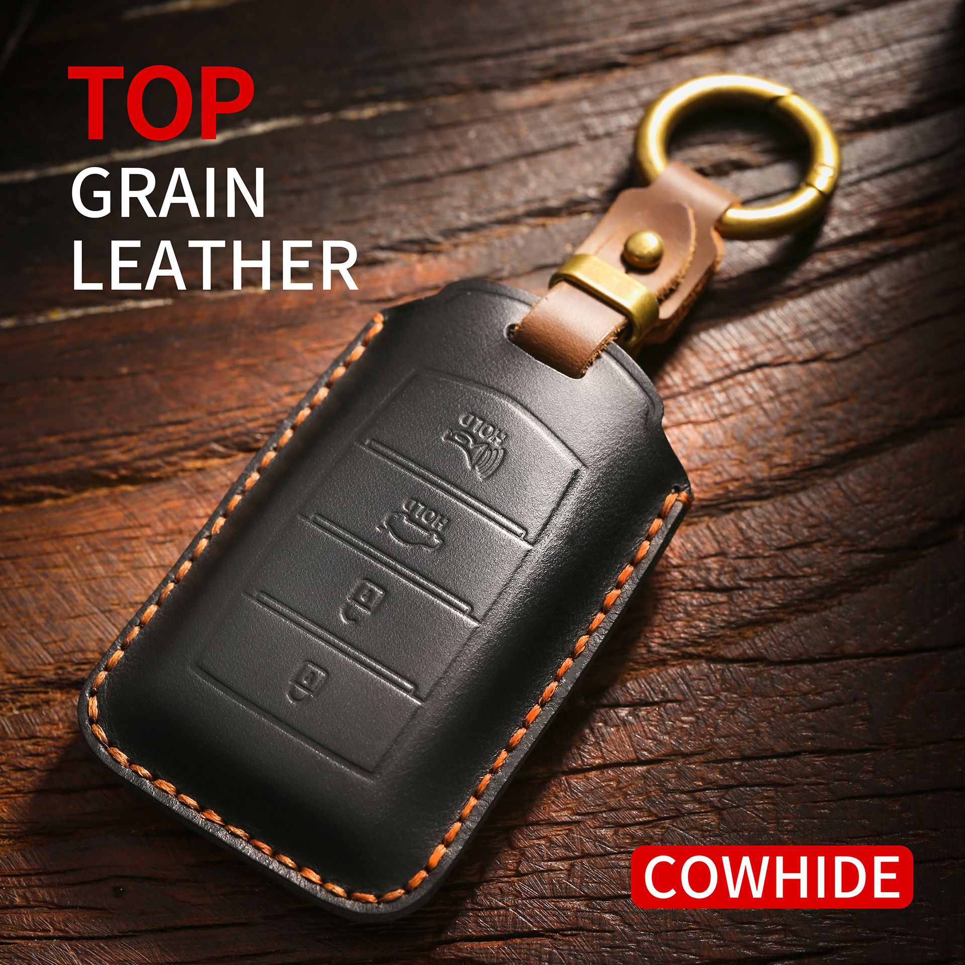 Retro Key Cover Suitable for Genesis Old Model Genesis Pure Handmade Genuine Leather Buckle Case