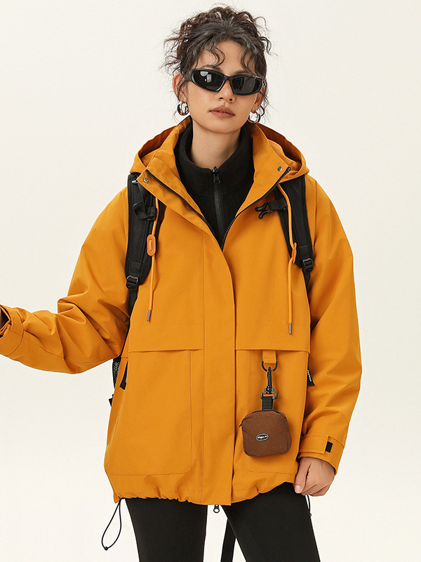 Rose Story Mismo estilo chaqueta mujer otoño nuevo traje de montañismo suelto tres en uno chaqueta chaqueta mujer