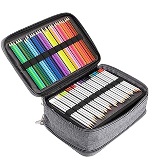 New Amazon Hot Selling Portable Large Capacity Pencil Bag Storage 300 Pencil Bag Art Painting Stationery Bag