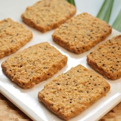 奇亞籽燕麥曲奇餅乾網紅早餐粗糧穀物代餐餅乾休閒零食散裝批發