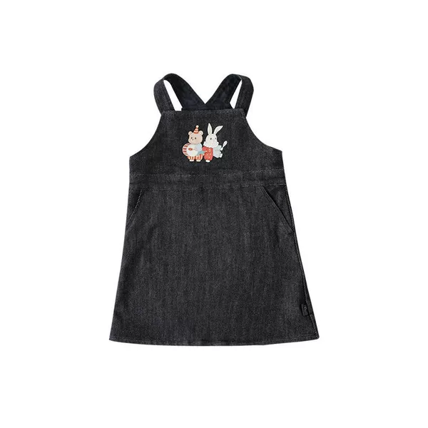Suspender skirt dark blue (Q2940)
