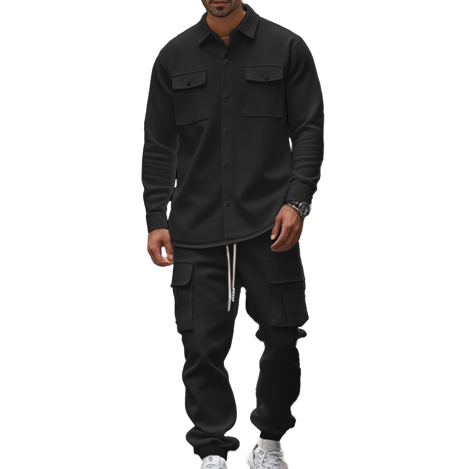 Herren Outdoor Set Mit Fleece Futter Für Jagd Und Arbeit_voghion.com