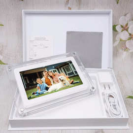 跨境7寸亚克力电子数码相框8G图片视频播放器自定义高端商务礼品
