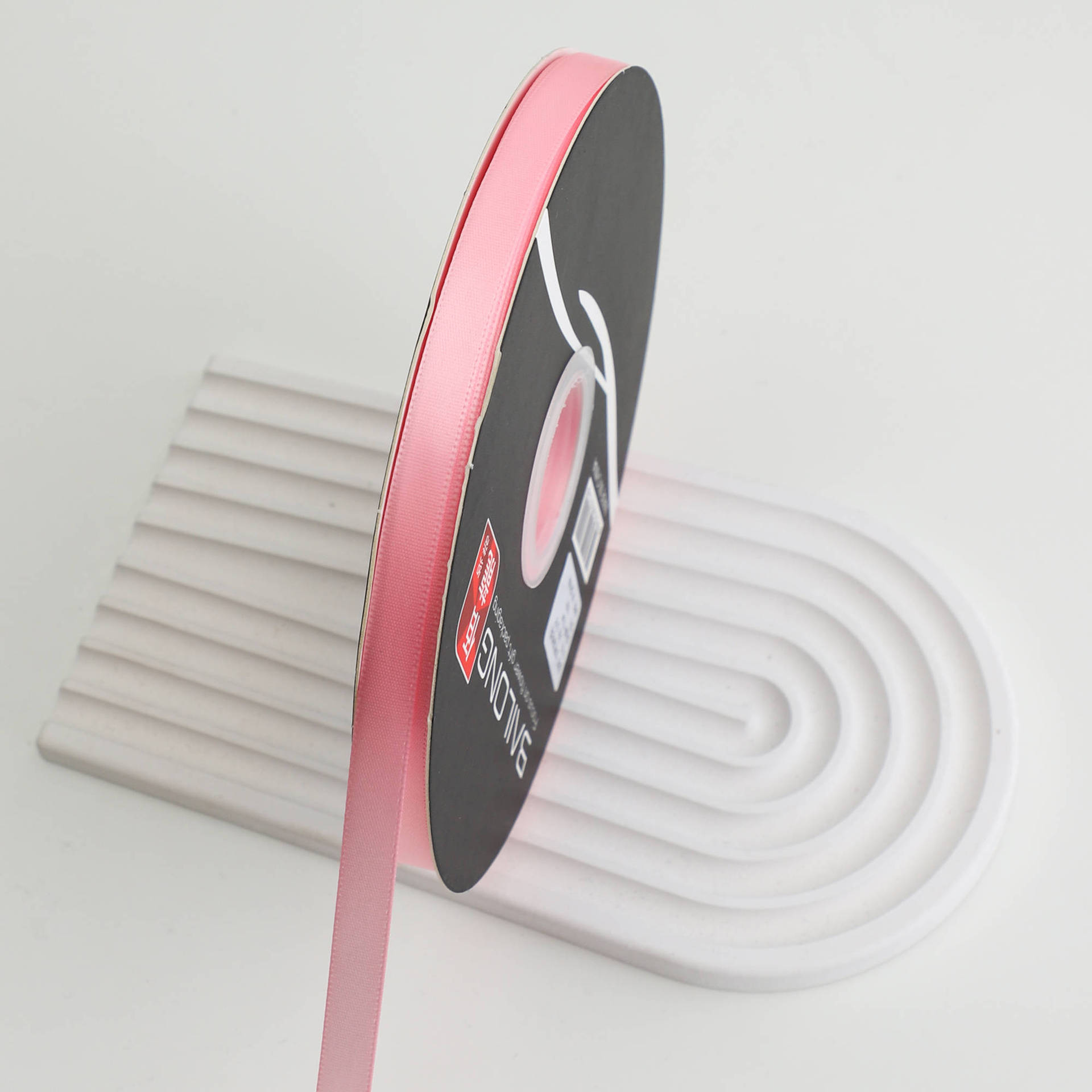 Floristería de 1cm Cinta de poliéster de doble cara al por mayor Cinta de color sólido Material de embalaje de flores Hornear ramo de flores Cinta