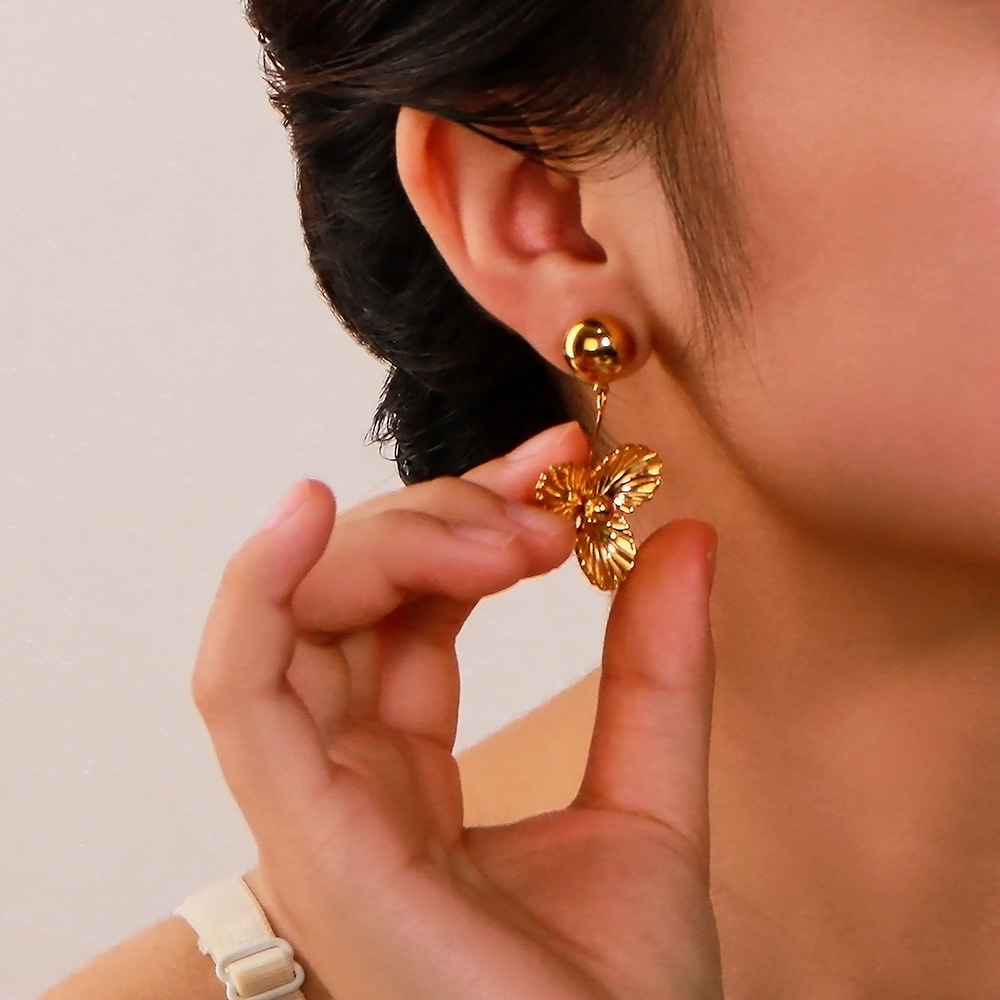 french-creative-style-stainless-steel-tassel-earrings