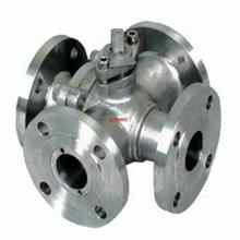 式蒸汽-四通换向阀Q46F四通16P球阀不锈钢法兰DN400