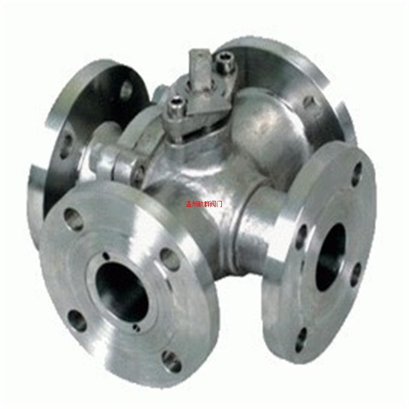 式蒸汽-四通换向阀Q46F四通16P球阀不锈钢法兰DN400
