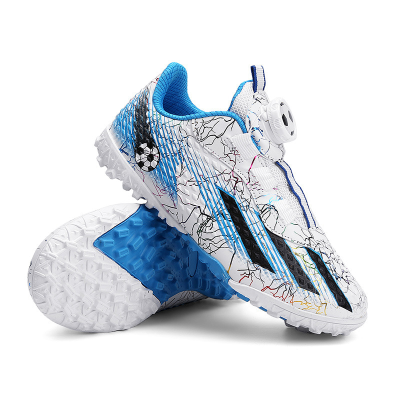 Rotating Buckle Children's Football Shoes Men's Ronaldo Messi TF Crushed Nails Grass ag Short Nail Falcon Sports Training Primary School Students Rotating Buckle Children's Football Shoes Men's Ronaldo Messi TF Crushed Nails Grass ag Short Nail Falcon Sports Training Primary School Students