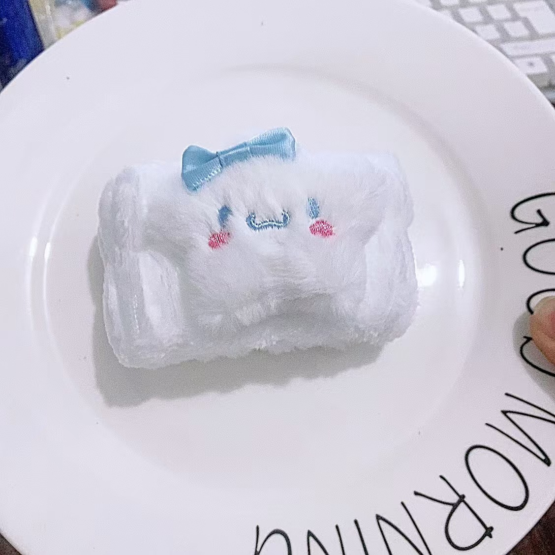 화이트 블루 스타 손목 [1개]