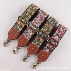 国境を越えたファッションのレトロな花系バッグ部品アマゾンの起爆金は幅を広げて長い肩ベルトのブロードバンドを厚くすることができる