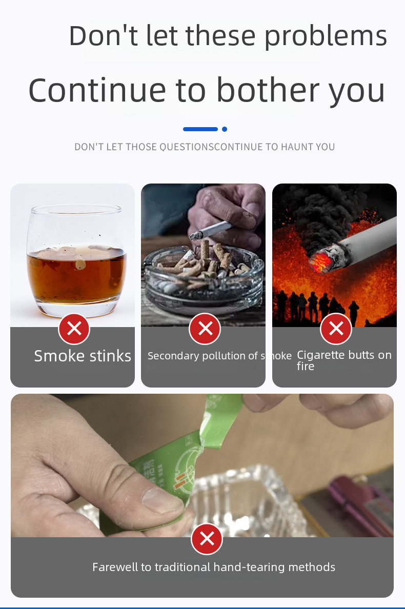 [One-piece delivery] magic water soluble film Smoke-extinguishing sand smoke ash cleaner smoke-removing flavor six-color six-flavor anti-fly ash