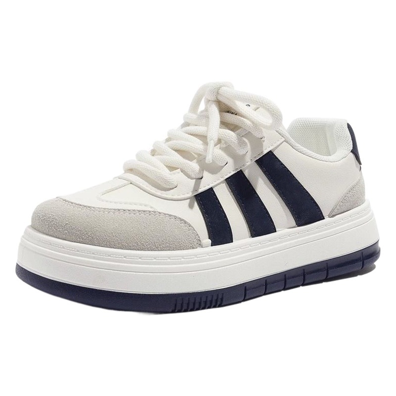 Zapatillas Blancas Suaves Estilo Coreano para Mujer, Primavera 2025, Diseño Exclusivo con Suela Gruesa, Zapatillas Casuales, Mocasines con Punta Redonda