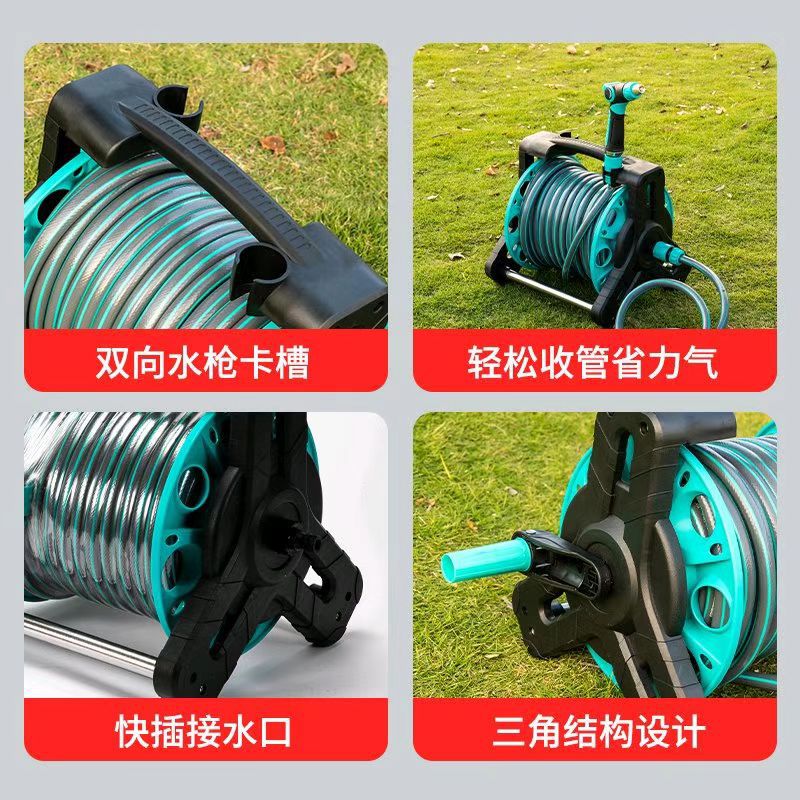 Household High-Pressure Car Wash Water Gun Hose, Garden Hose, Plastic Pipe, Hose for Watering Flowers, Hose for Connecting to the Water Faucet Set