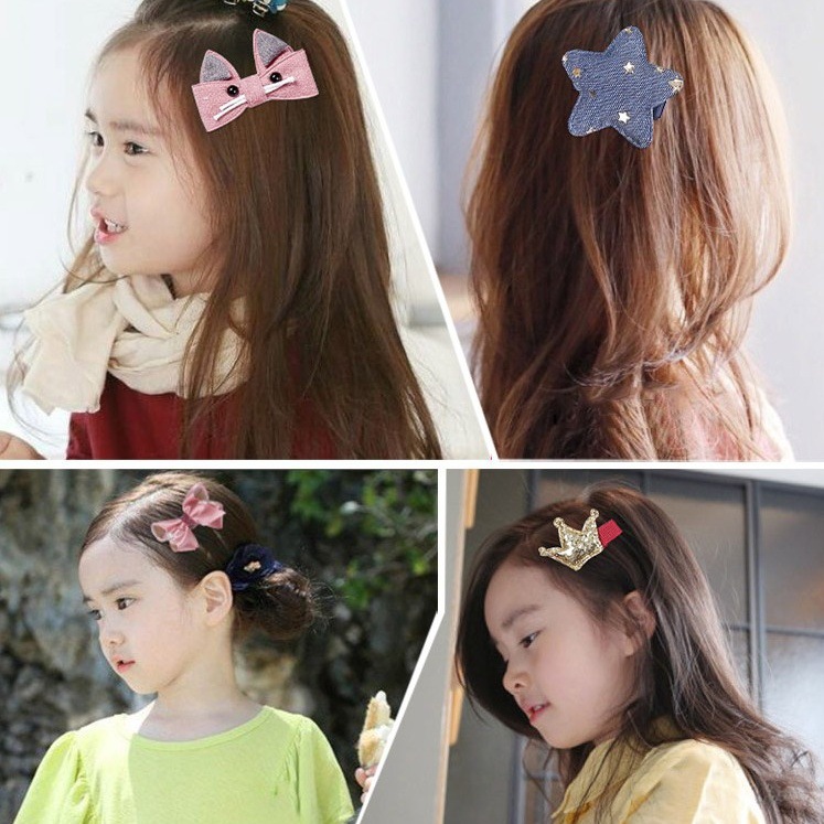 Juegos de cabello para niños corona clip de cabello para niñas princesa cabello para niñas cabello para bebés anillo de cabello para bebés caja de clip de cabello
