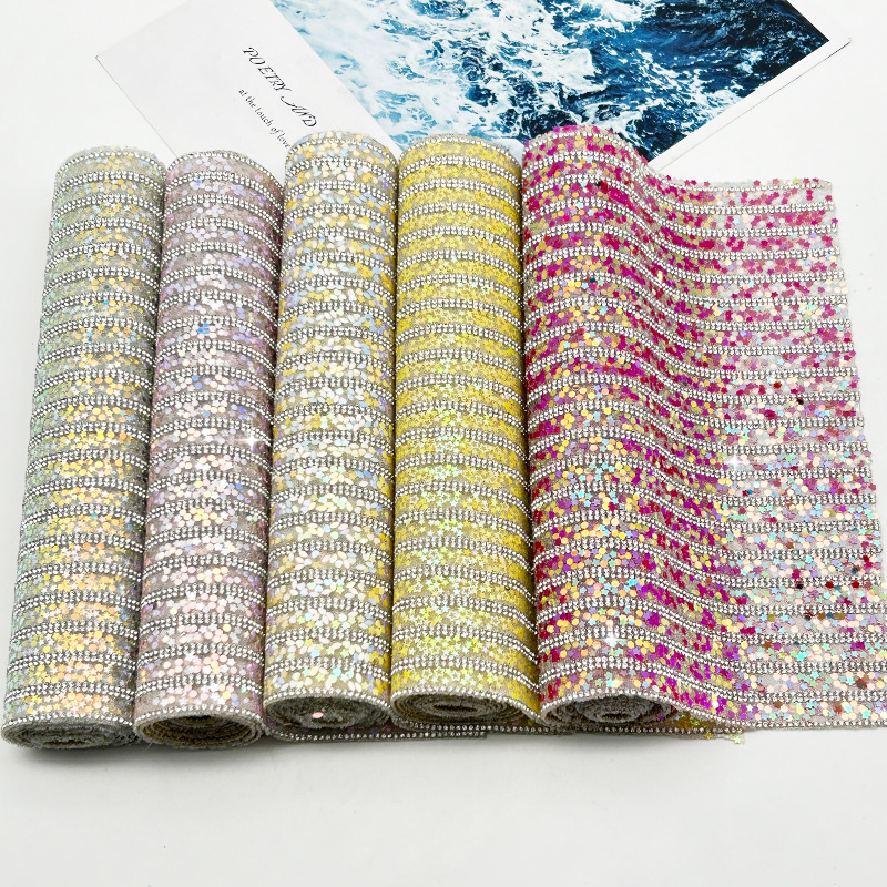 Personalidad creativa sequinilla fiesta joyas decoración fiesta ficha accesorios de perforación de perforación caliente