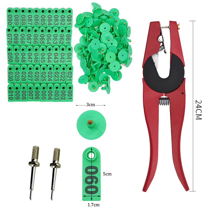 Oveja oreja etiqueta alicates cerdo ganado oveja oreja etiqueta veterinaria oreja animal oreja etiqueta Cerda oreja