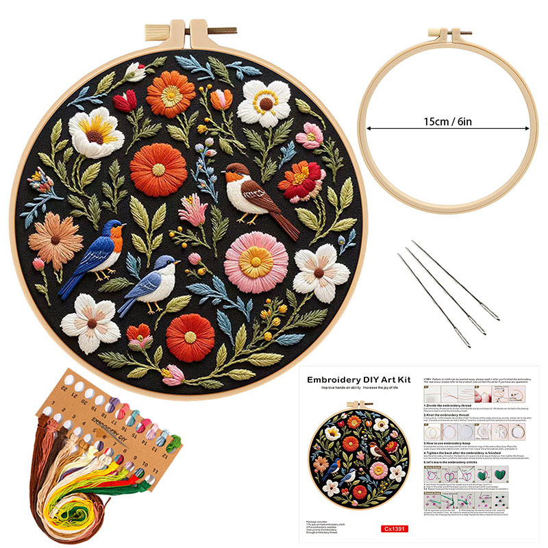 Cx1391 + bordado de bambú de imitación estirado 15 cm