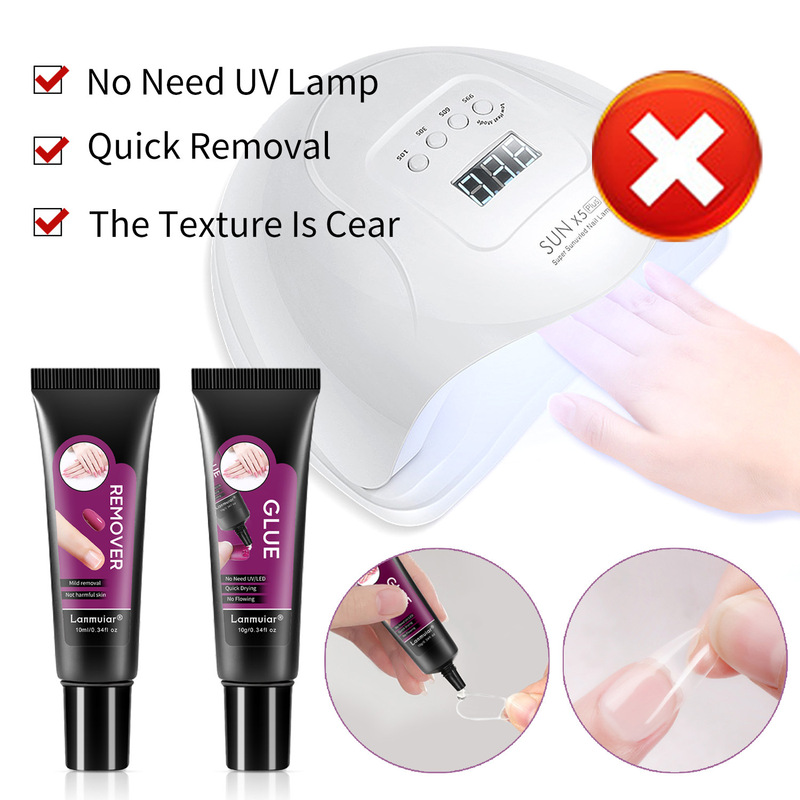New Wear Millet Glue Cross-border Paste Nail Glue Portable Nail New Light Therapy-free Lamp