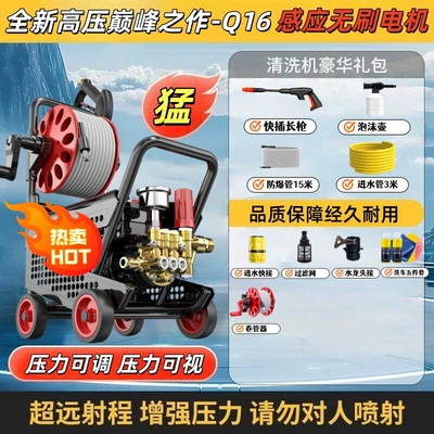 Delixi New Model Car Washing Machine Car washing machine - 15m-explosion-proof-pipe-long-gun-foam-pot-16-pro