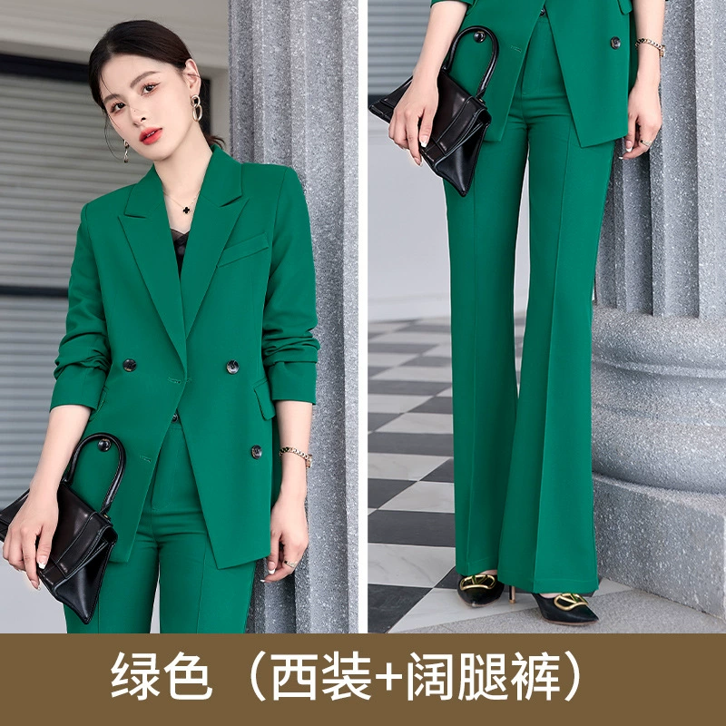 Orange autumn fitted classic suit jacket, bright catchy style